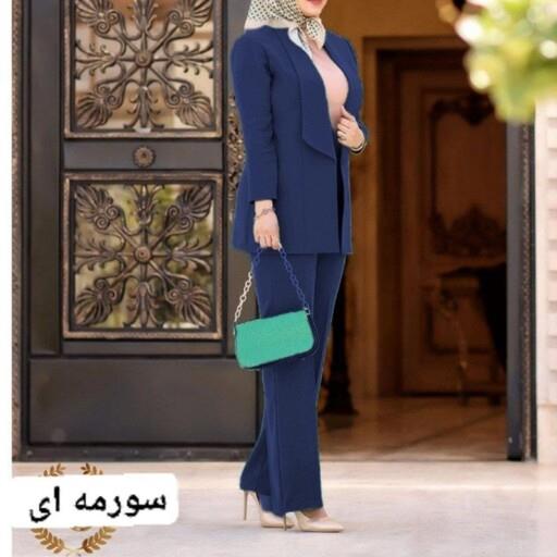 کت شلوار مازراتی مدل یقه ار  شال